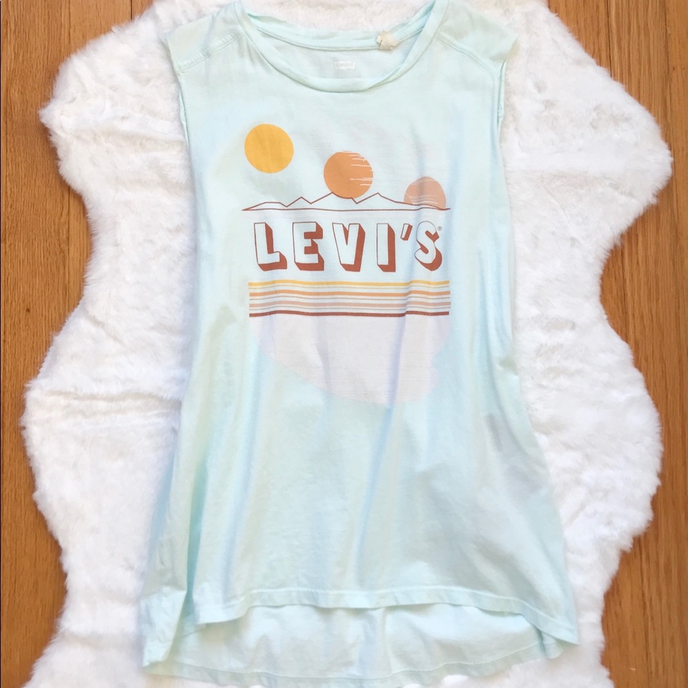 Levi’s Sky Blue Muscle Tank